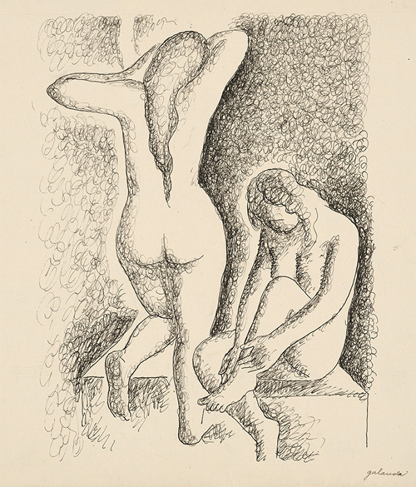 Mikuláš Galanda – Dve dievčatá 