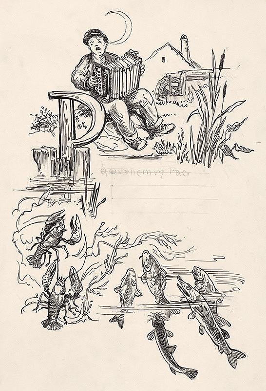 Jaroslav Vodrážka – Pod brehom ryby, raky... 