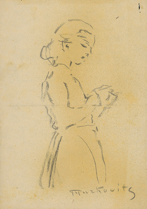 František Gyurkovits – Stojace dievčatko 