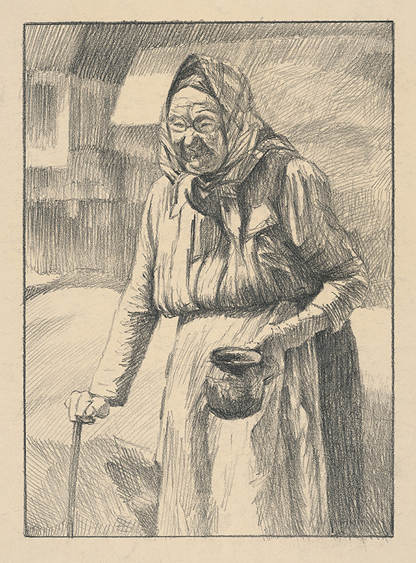 Viktor Hermély – Starenka s hrncom 