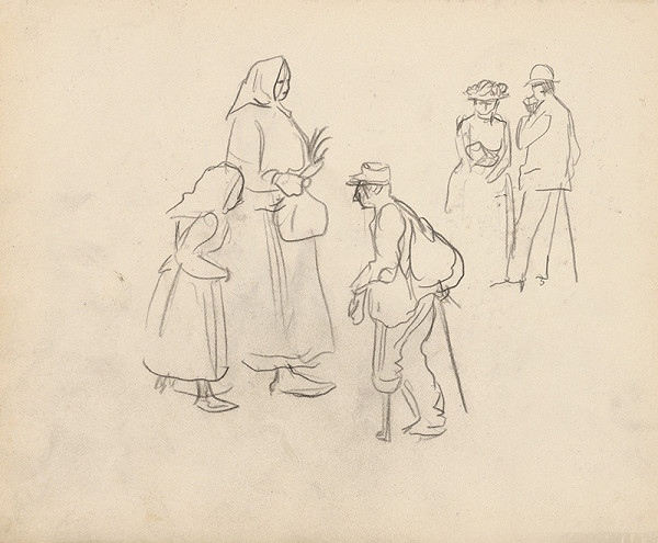 Ján Novák – Štúdie postáv - invalid 