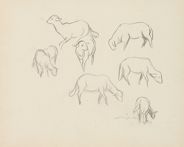 Ján Novák – Štúdie oviecKráčajúce ženy 