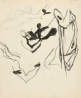 Ján Novák – Štúdia rúk a drapérie 