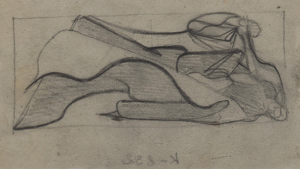 Ján Novák – Náčrt na pauzovacom papieri č.1 