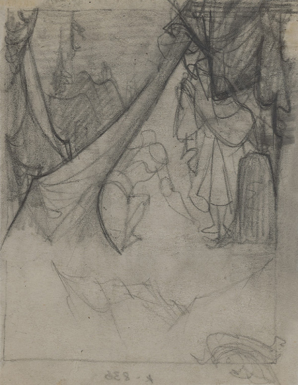 Ján Novák – Náčrt na pauzovacom papieri č.8 