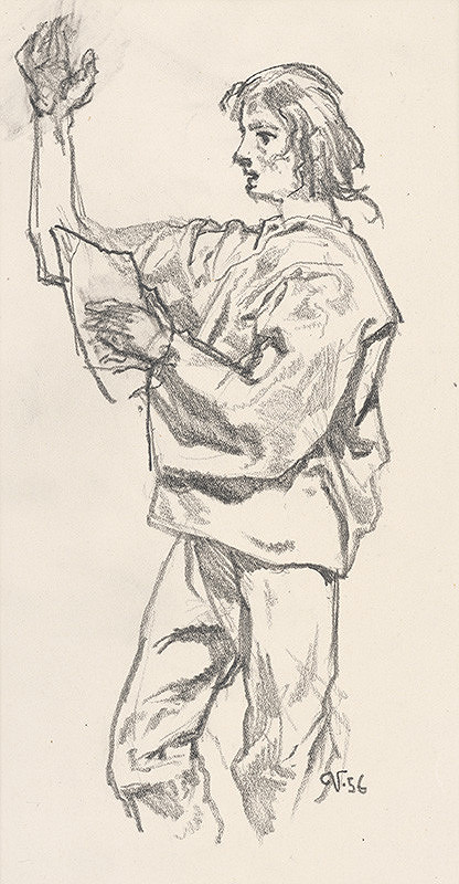 Jaroslav Vodrážka – Figurálna štúdia XIX. 