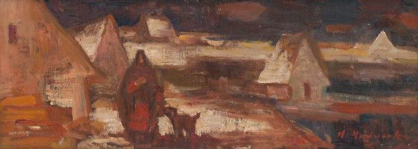 Mária Medvecká – Zasnežené strechy 