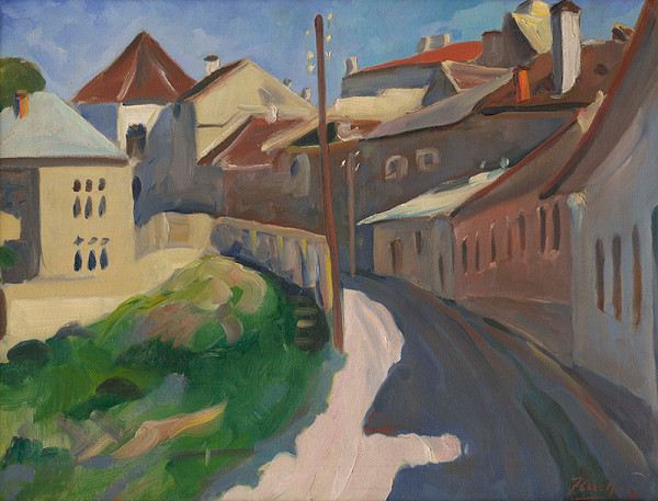 Július Flache – Katovná ulica v Banskej Bystrici 