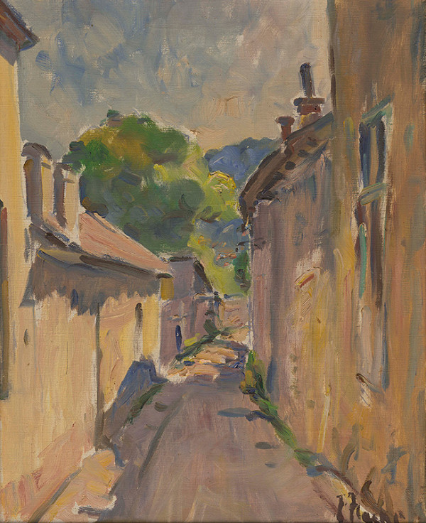 Július Flache – Stará ulica v Banskej Bystrici 