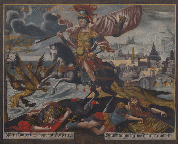 Neznámy autor – Alegorický výjav - cisár Alexander Veľký 