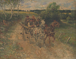 Ľudovít Kubányi – Kone s vozom 