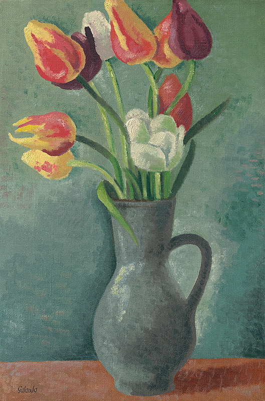 Mikuláš Galanda – Tulipány v džbáne 