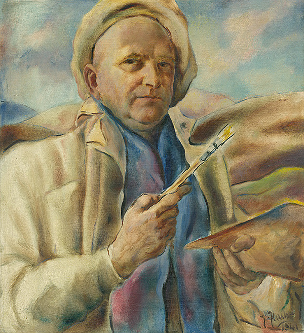 Július Flache – Autoportrét
