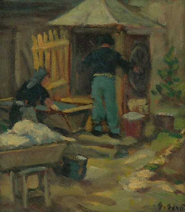 Gustáv Gerö – Pranie pri studni 