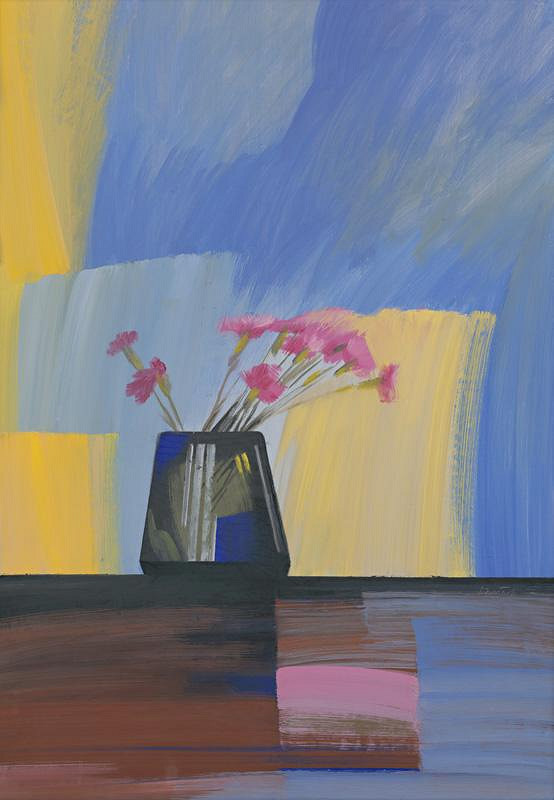 Oto Opršal – Zátišie s karafiátmi 