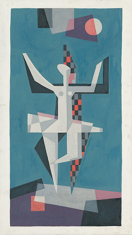 Ján Paľo – Návrh na nástennú maľbu 