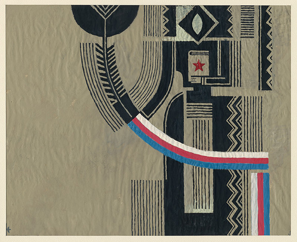 Oto Opršal – Návrh na sgrafito pre školu v Snine 