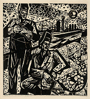 Július Muška – Zváranie potrubia 