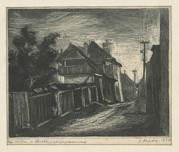 Štefan Hapák – Ulička v Levoči 