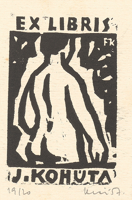 Fero Kráľ – Ex libris J.Kohúta 