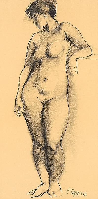 Július Hegyesy – Štúdia stojacej ženy 