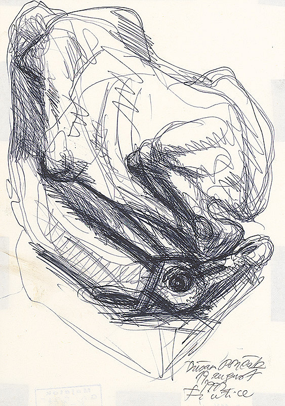 Dušan Pončák – Skica I. k plastike Zviera 