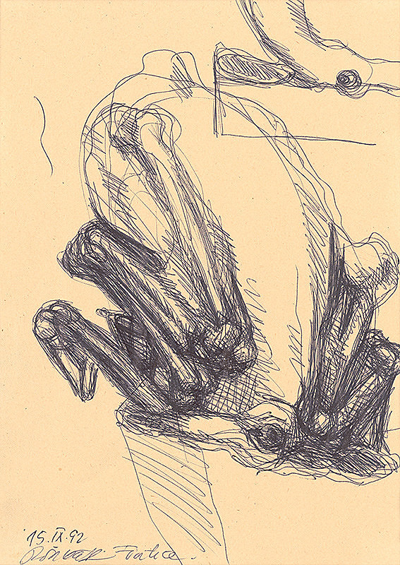 Dušan Pončák – Skica III. k plastike Zviera 