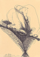 Dušan Pončák – Skica V. k plastike Zviera 