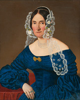 Rudolf Scheidhauer – Podobizeň ženy s čipkovým závojom 