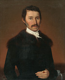 Rudolf Scheidhauer – Podobizeň muža s kožušinovým golierom 