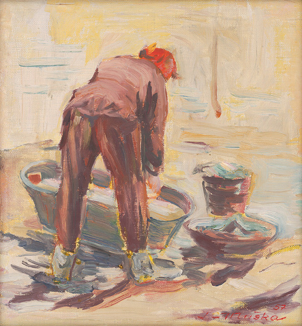 Július Muška – Plákanie šiat 