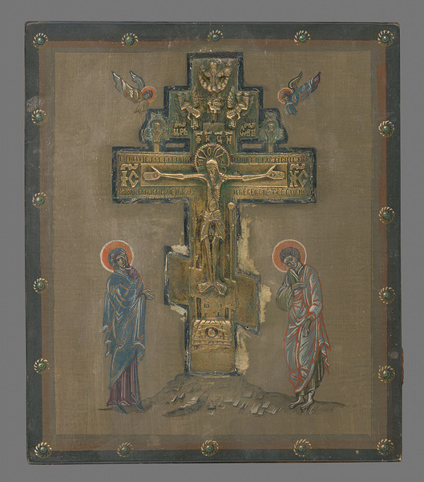 Neznámy autor – Ukrižovanie - Kalvária (ikona) 