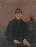 Anton Kubek – Podobizeň dámy s vejárom 