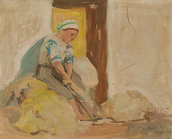 Ernest Rákosi – Česanie konopí 