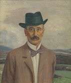 Dezider Bánó st. – Podobizeň muža v klobúku 