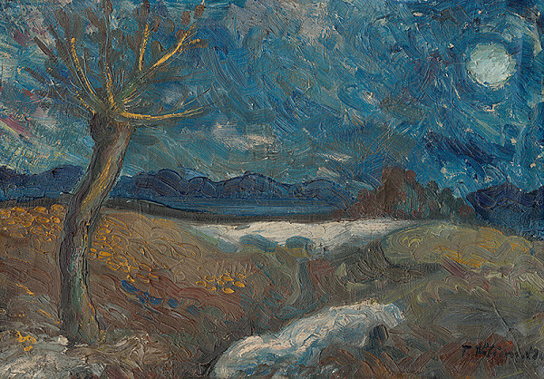 Fedor Klimáček – Krajina s vŕbou 