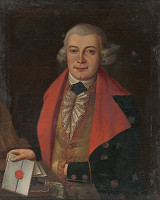 Johan Tallmann – Portrét muža v parochni 