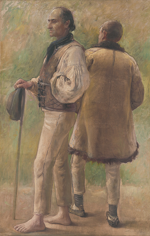 Maximilián Kurth – Štúdia mužov v kroji 