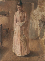 Maximilián Kurth – Štúdia k obrazu Návšteva chorej matky 