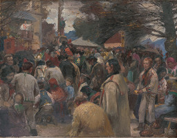 Maximilián Kurth – Štúdia k obrazu Odpust III. 