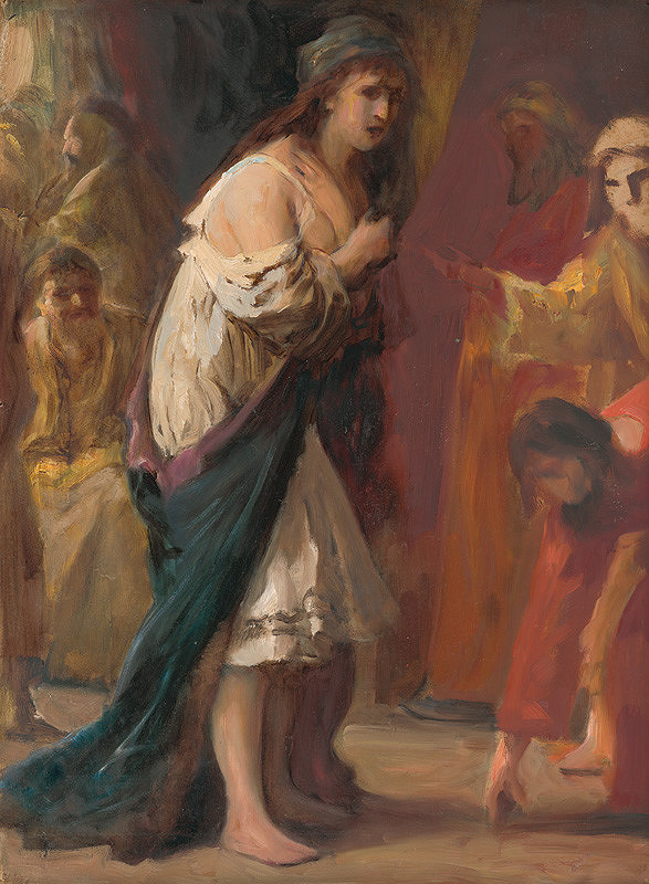 Maximilián Kurth – Štúdia k obrazu Ježiš a cudzoložná žena 