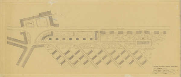 Michal Maximilián Scheer – SUPRA Ružoberok. Zastavovací plán. Situácia. M 1:1000.  