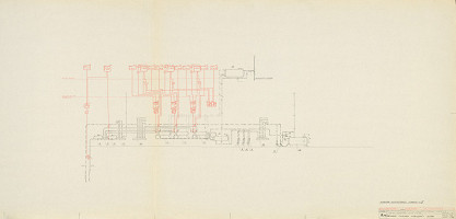Michal Maximilián Scheer – Obvodné centrum v Nitre - Chrenová 1. Schéma výmeníkovej stanice č. 2. Ústredné kúrenie. M 1:50. 