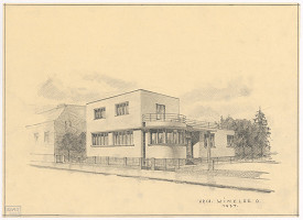 Oskár Winkler – Rodinný dom Dr. Schaleta v Rimavskej Sobote. Perspektívny pohľad. 