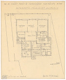 Oskár Winkler – Rodinný dom Dr. Schaleta v Rimavskej Sobote. Pôdorys prízemia. Alternatíva. M 1:100. 