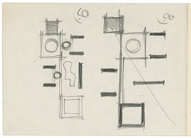 Vladimír Dedeček – Vysoká škola poľnohospodárska v Nitre. Skicár. Tridsiaty prvý list. 