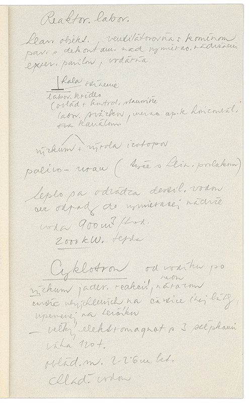 Vladimír Dedeček – Vysoká škola poľnohospodárska v Nitre. Skicár. Deviaty list. 