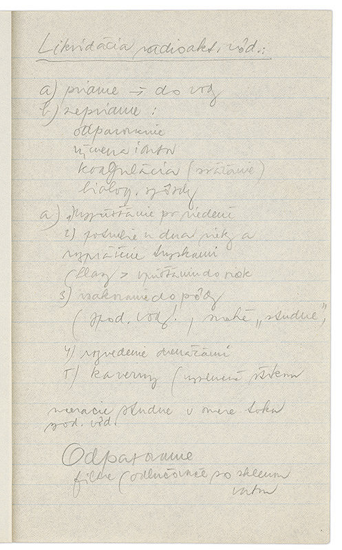 Vladimír Dedeček – Vysoká škola poľnohospodárska v Nitre. Skicár. Desiaty list. 