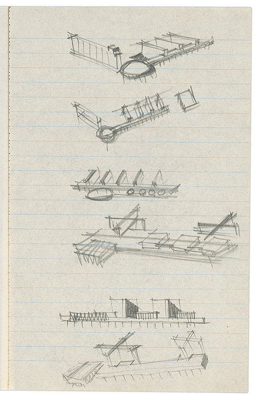 Vladimír Dedeček – Vysoká škola poľnohospodárska v Nitre. Skicár. Dvadsiaty štvrtý list. 