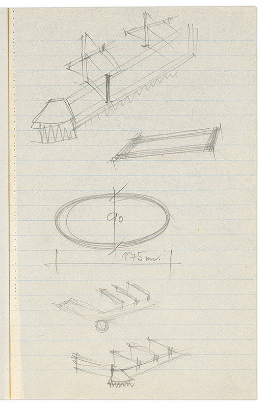 Vladimír Dedeček – Vysoká škola poľnohospodárska v Nitre. Skicár. Dvadsiaty šiesty list. 